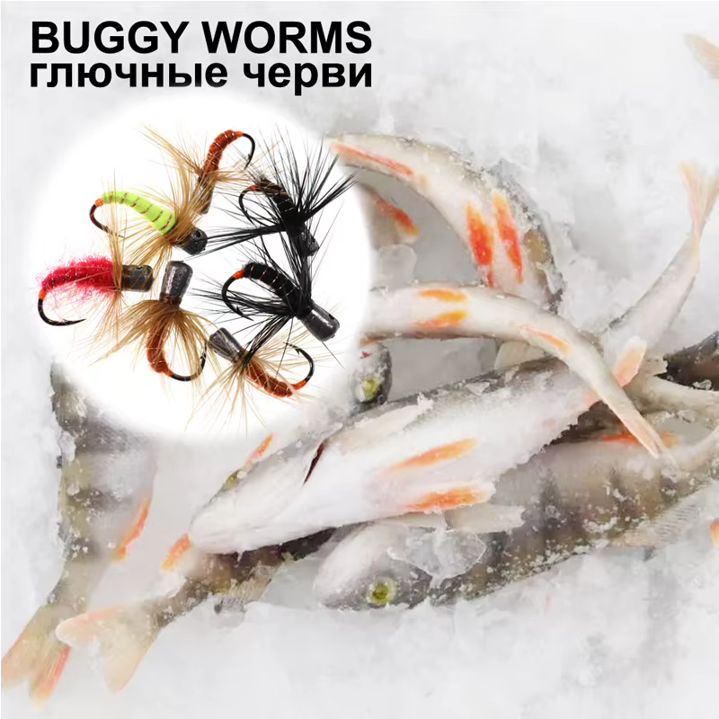 Bimoo Trout Anzuelos Drop Shot – pesca en hielo