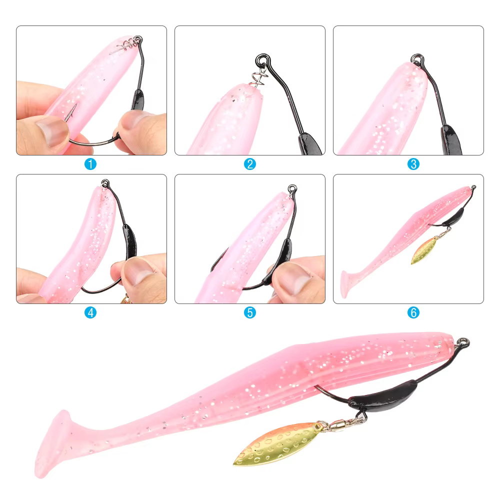 Anzuelo Swimbait hoja willow weighted 2-9g - imagen 5