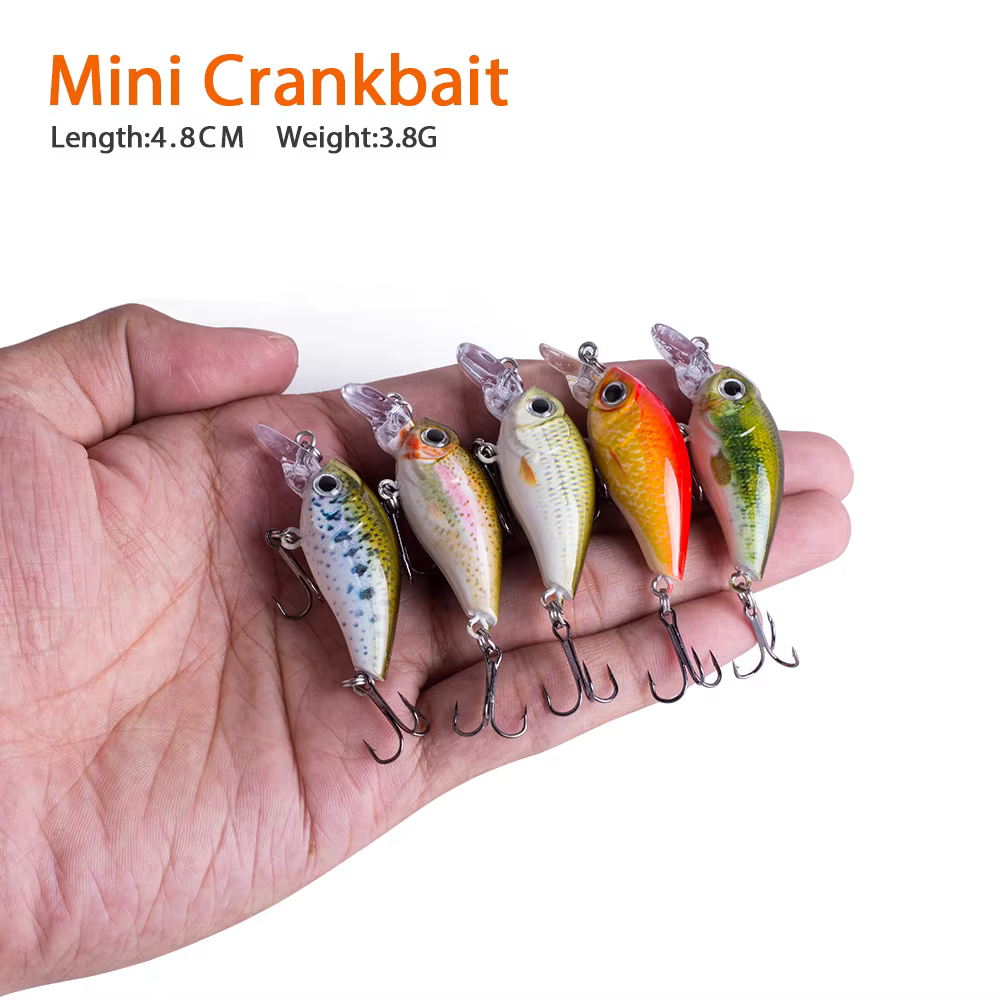 Señuelo Minnow Crankbait lubina 48mm flotante