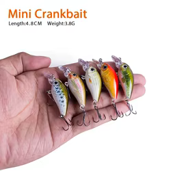 Señuelo Minnow Crankbait lubina 48mm flotante