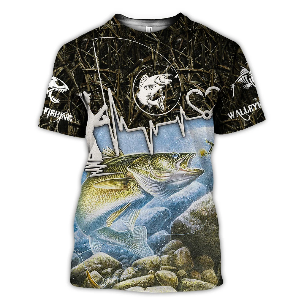Camiseta pesca unisex estampado fisherman - imagen 5