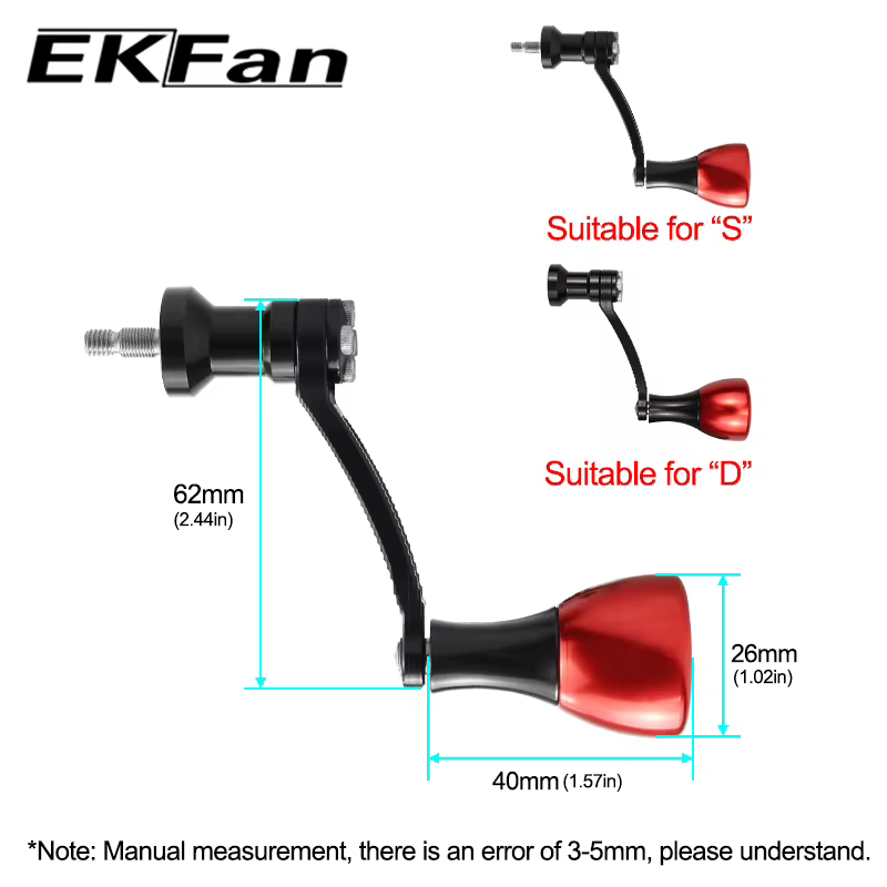 Ekfan-retes Perilla de Carrete CNC – Compatibilidad Daiwa Shimano - imagen 4