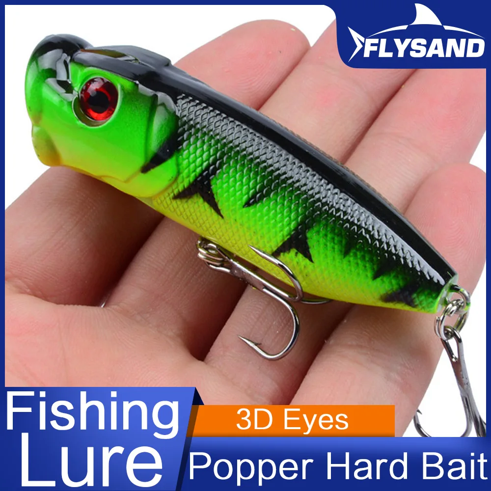 FLYSAND Popper Señuelo Superficie Ganchos 6# - imagen 4