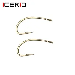 ICERIO Ninfas Scuds Midge Caddis – Anzuelos para mosca trucha