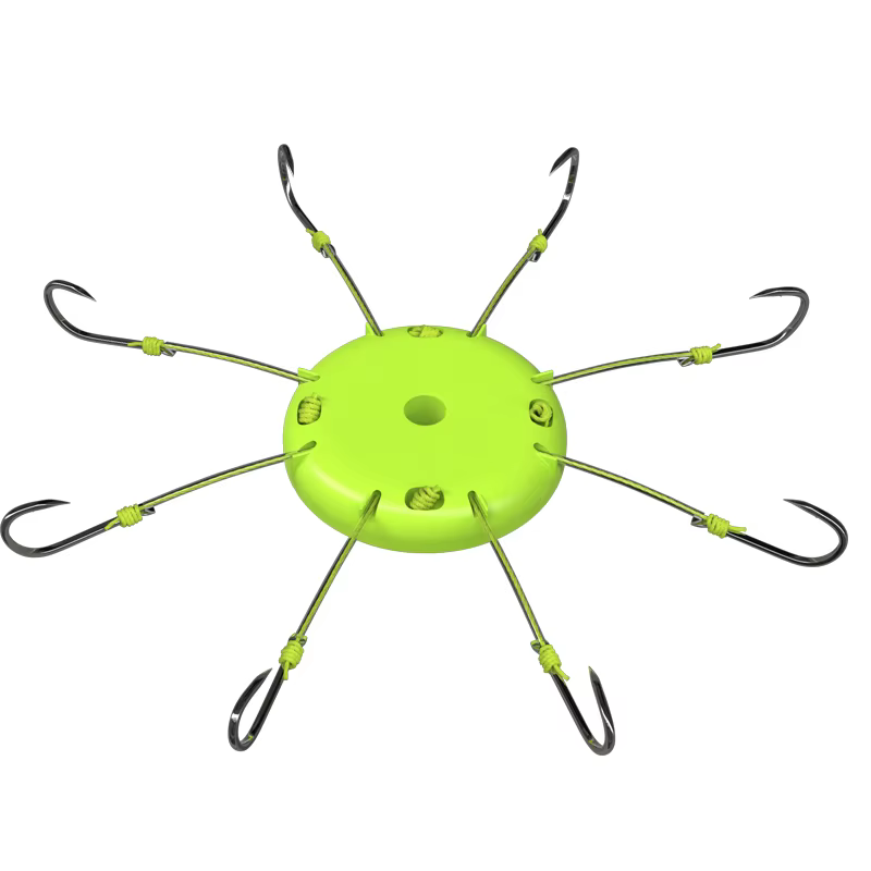 Anzuelo Octopus de 8 Garras para Pesca en Fondo – Anti-enredo - imagen 2