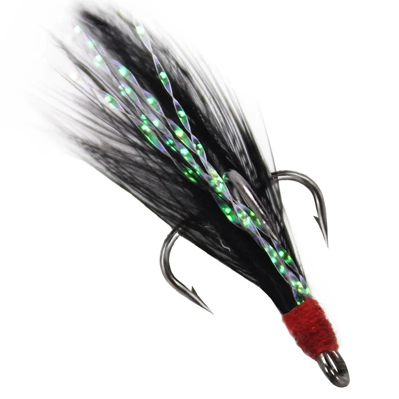 Jigs con plumas para peces pequeños – largo alcance metálicos - imagen 4
