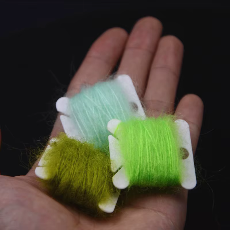 Mohair Angora para atado de moscas – Cuerpos difusos para trucha - imagen 5