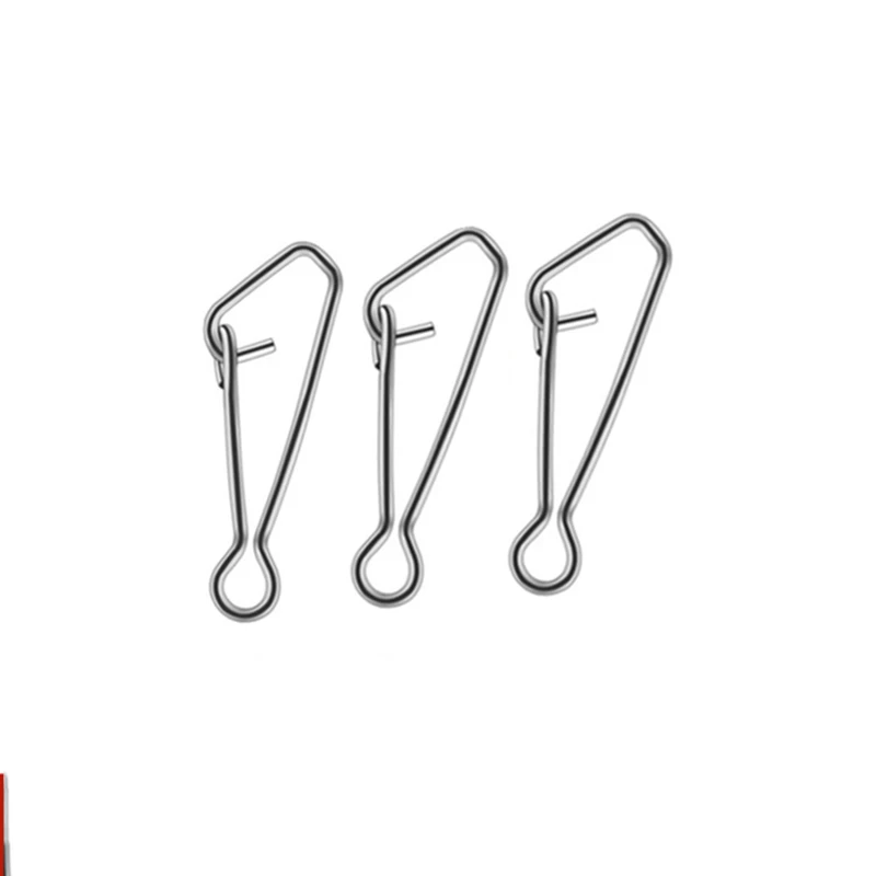 Conector de pesca en acero inoxidable – Clip rápido y pin giratorio - imagen 2