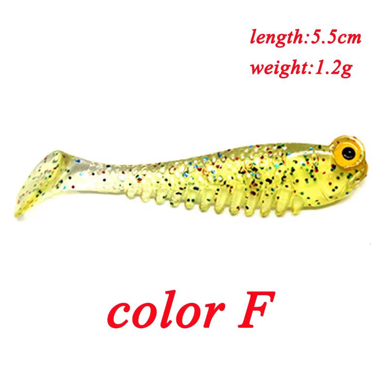 Poetryyi Swimbait Vinilo Cola T – Señuelo realista para depredadores - imagen 4