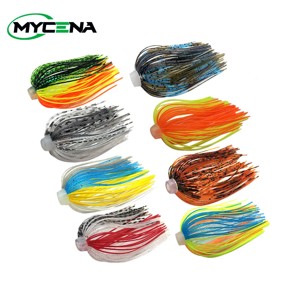 Jupes de silicona elásticas con agujero para buzzbaits y - imagen 3