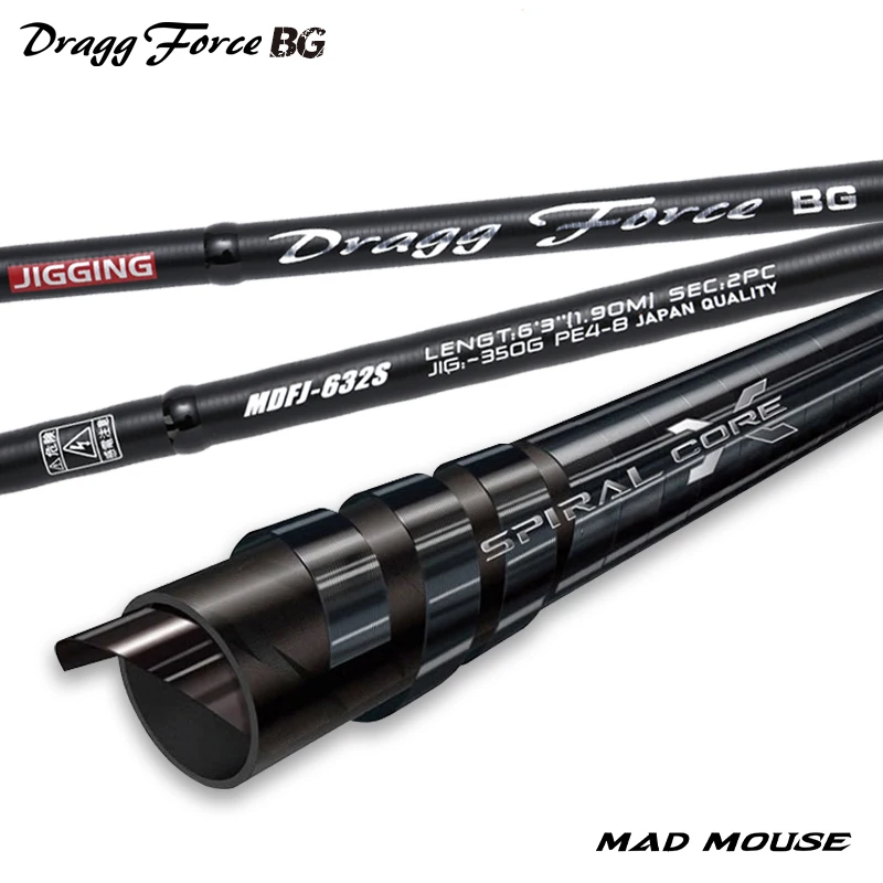 Caña de pescar MADMOUSE Dragg Force BG – alta resistencia para barco - imagen 5