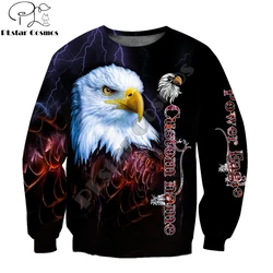 Sudadera 3D personalizable KJ520 – Diseño águila para pesca