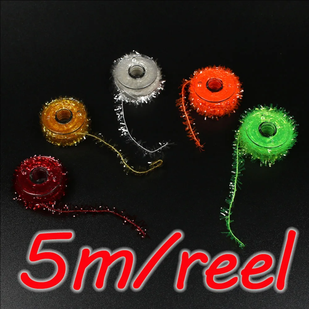 ICERIO chenilla de oropel para streamer con fibra flash - imagen 3