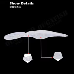 Señuelos ABS transparentes sin pintar