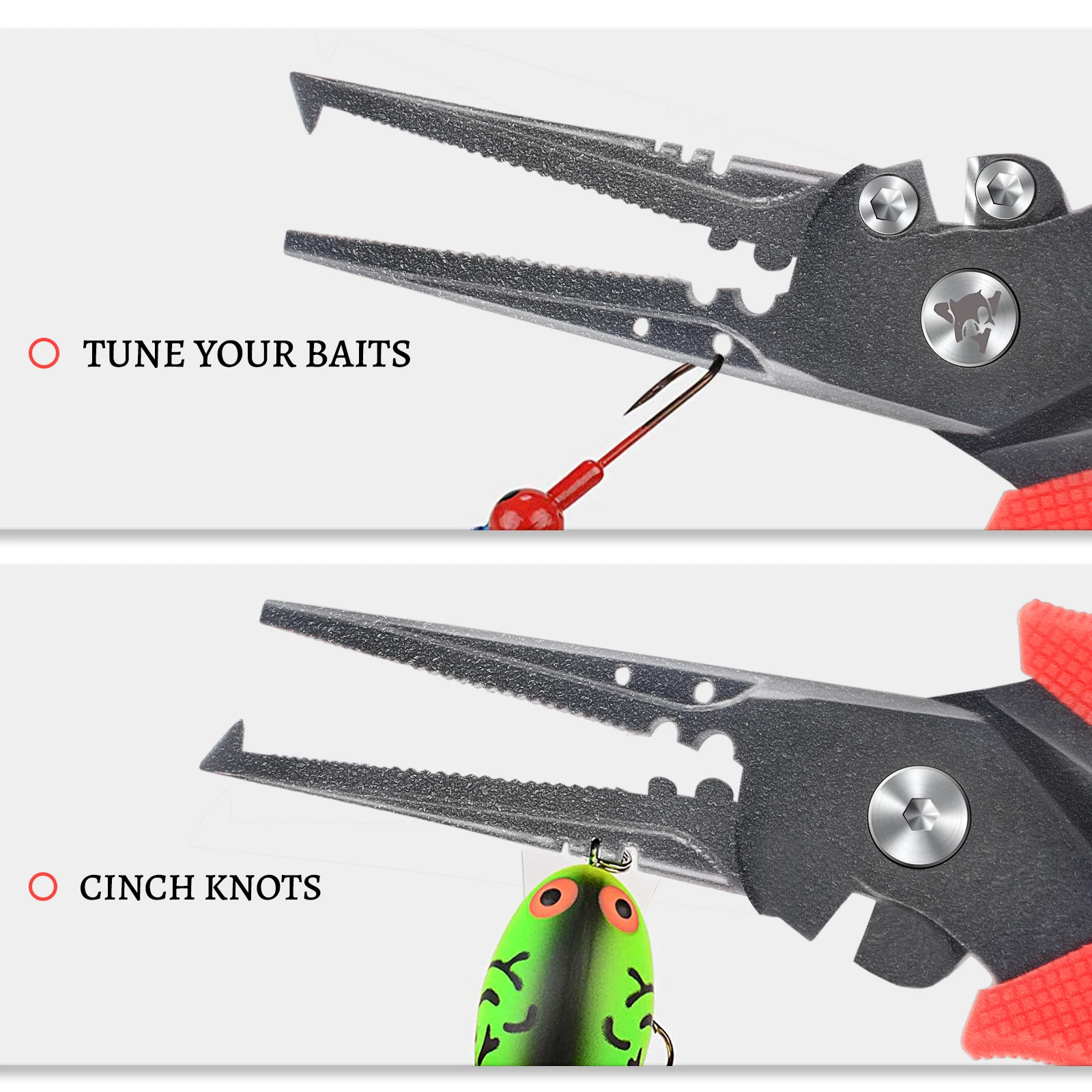 Angryfish Alicates de pesca inox cortadores trenza removedor anzuelos