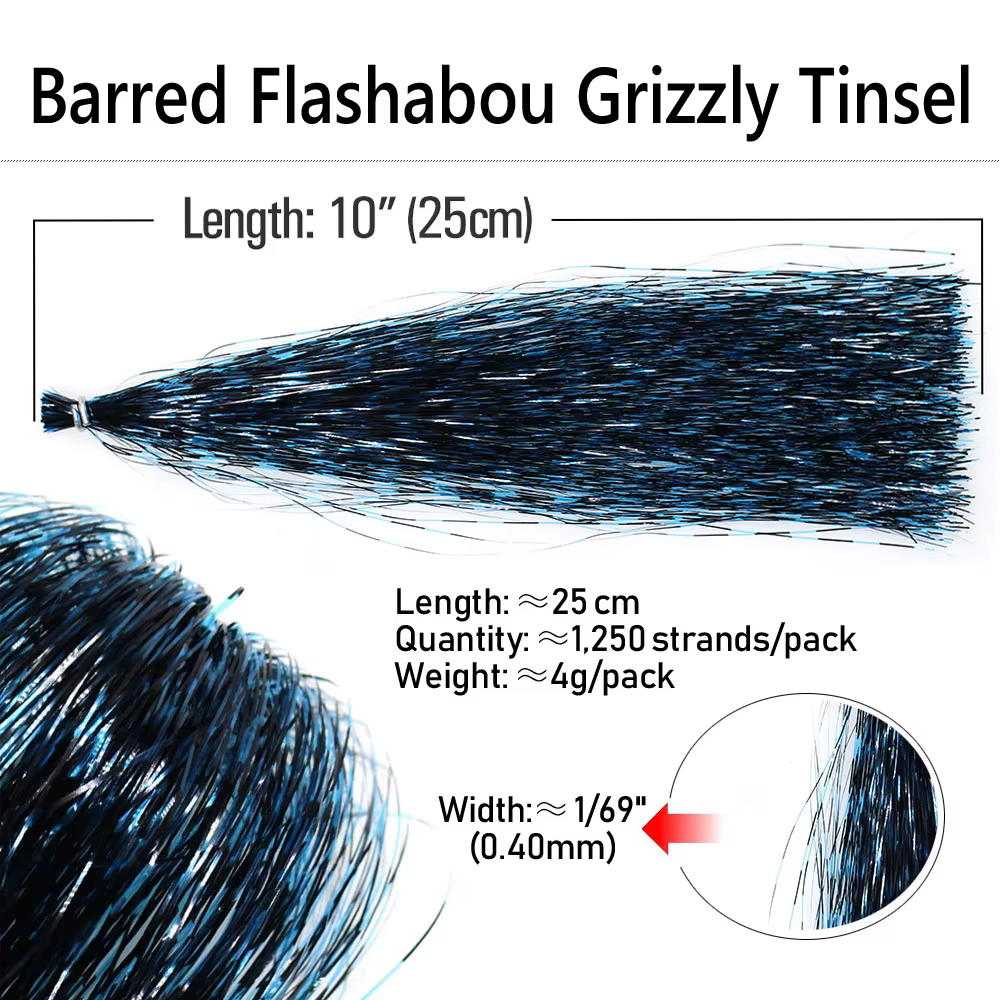 Flashabou Bimoo Hilo Oropel Trenzado para Señuelos - imagen 5