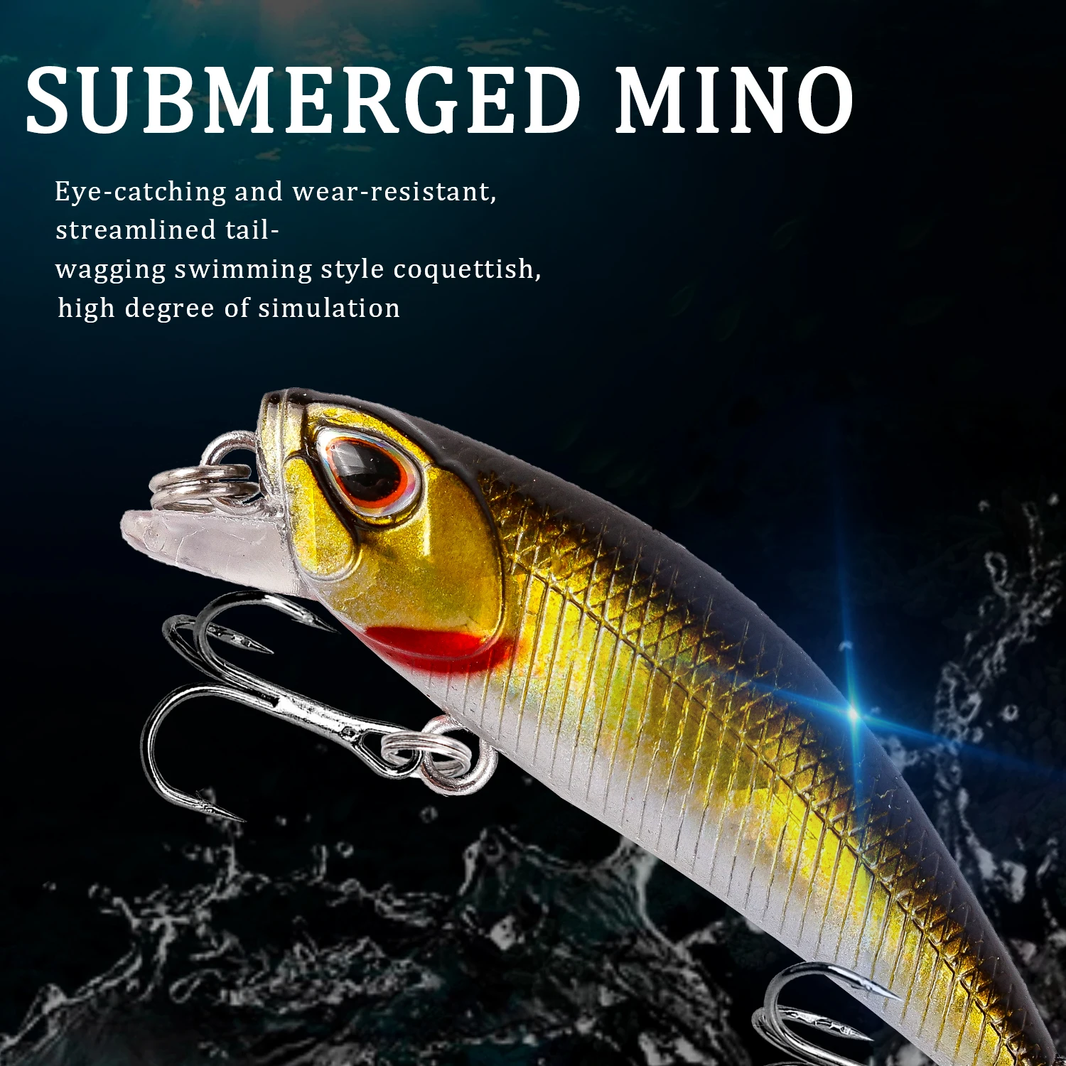 Mini Minnow Wobbler para Lubina – Señuelo profundidad media - imagen 4