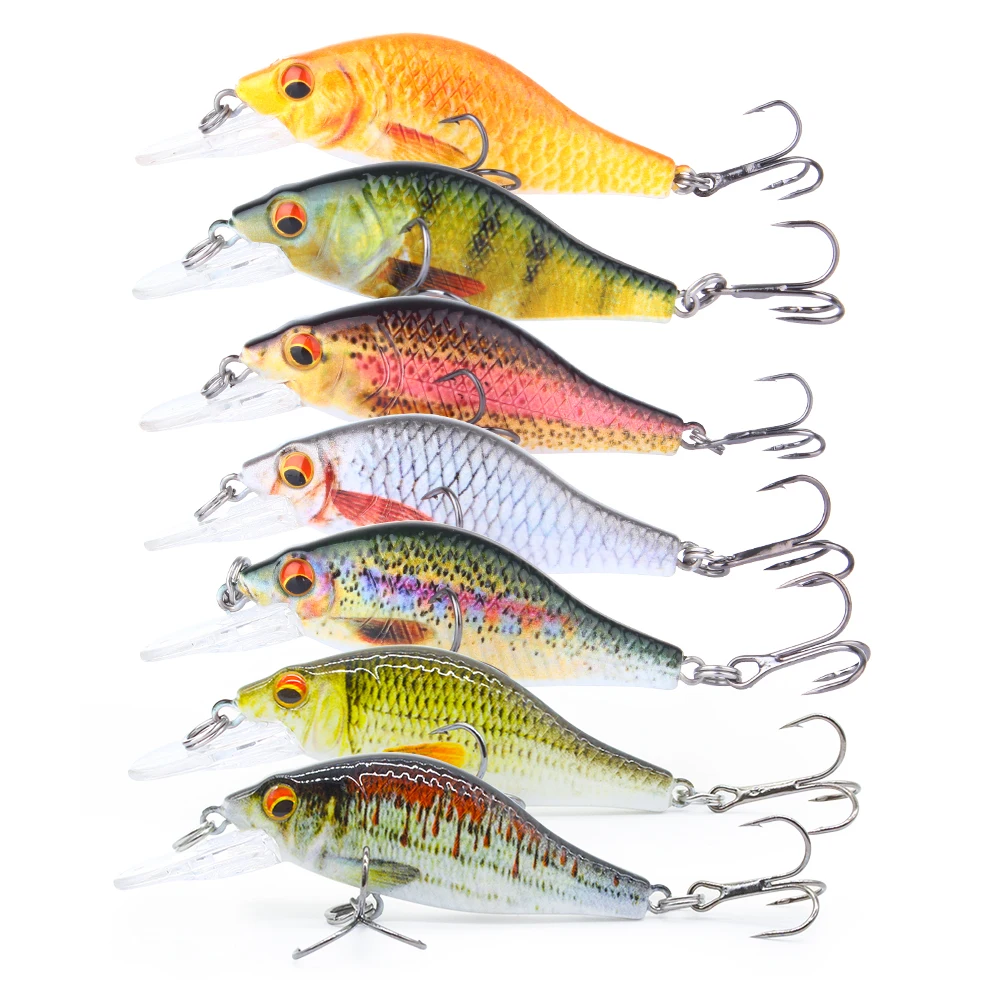 Hanlin Mini Minnow – Wobbler Flotante Realista para Pesca de Lubina - imagen 4