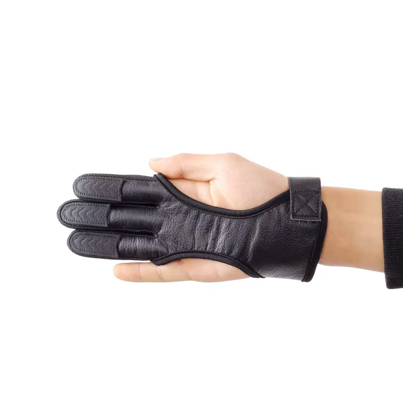 Guantes de tiro con arco vista lateral