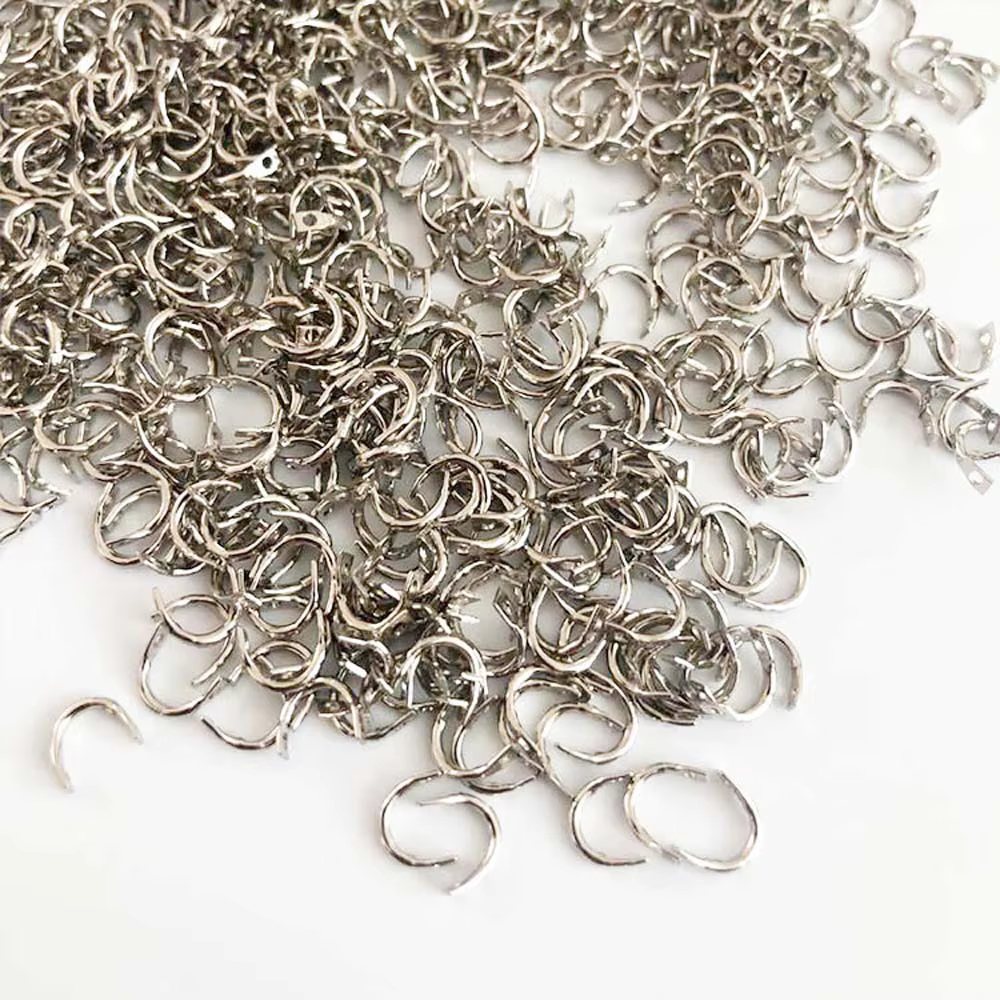Accesorio giratorio plateado de 5x7mm