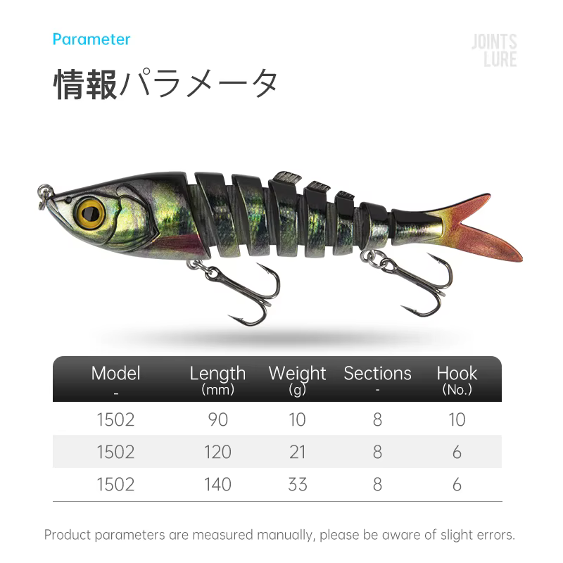 Kingdom Barbecue-L Swimbait multiarticulado 8 secciones - imagen 4