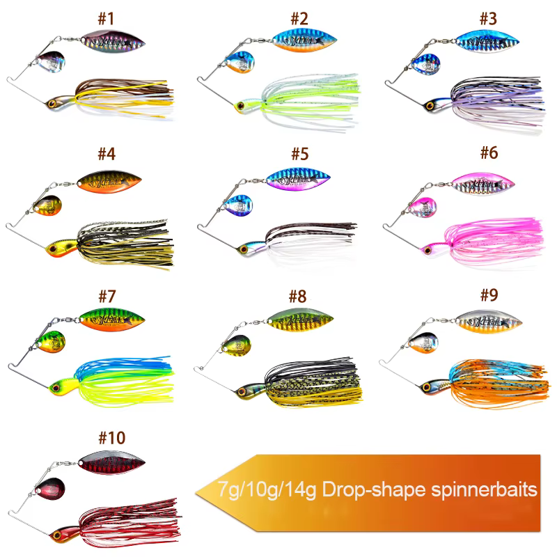 Spinnerbait Water Sniper Duple – Metal para perca - imagen 2