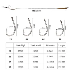 FTK Leader Kit Hair Rig Carpa con Línea Trenzada, Boilies y Accesorios