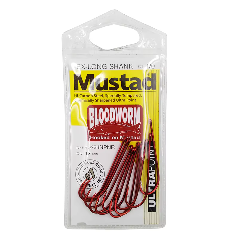 Anzuelos de carpa Mustad Jig acero carbono con púas - imagen 3