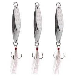 Señuelo cuchara giratoria de metal con lentejuelas para trucha
