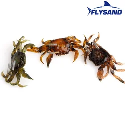 Señuelo Cangrejo FLYSAND 3D – Doble gancho afilado de silicona