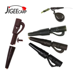 JIGEECARP Pasadores de pesca carpa con clips y tubos de goma