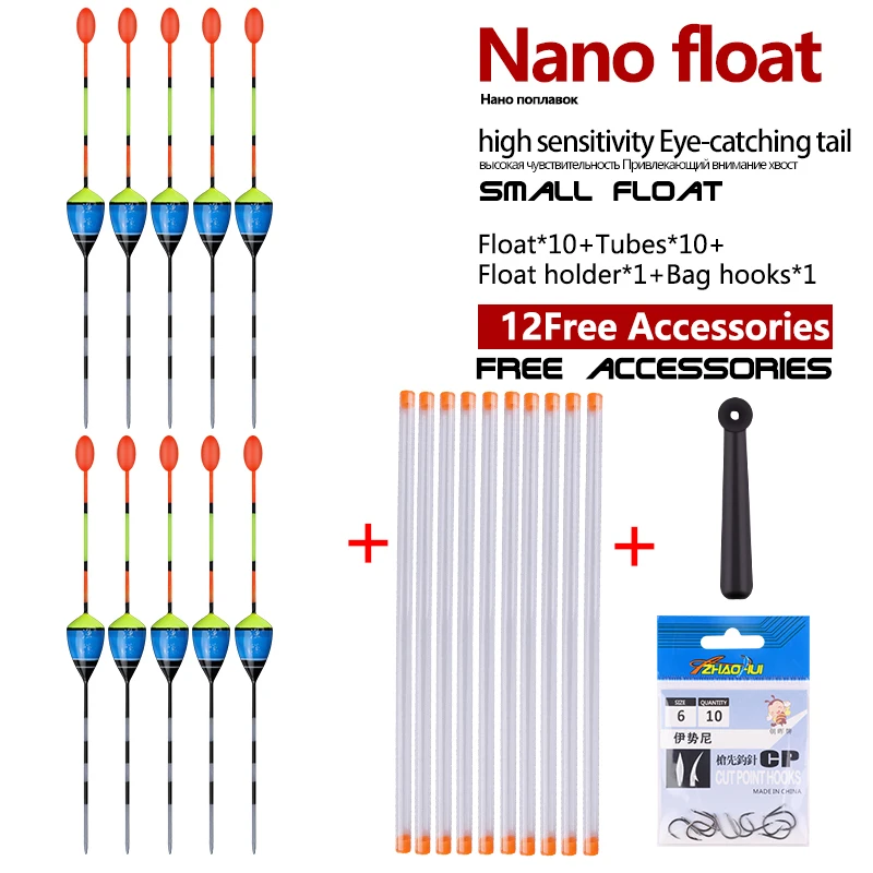 Flotadores nano y kit de montaje