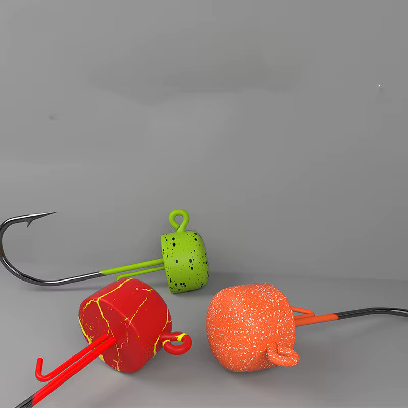 NED Rig Jig Head anzuelo colorido anticaída – alta penetración - imagen 5