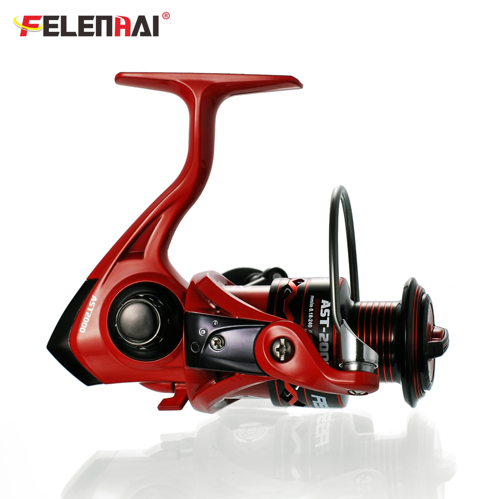 FELENHAI Carrete Metal de Pesca 18kg Arrastre Mango EVA Agua Salada - imagen 2