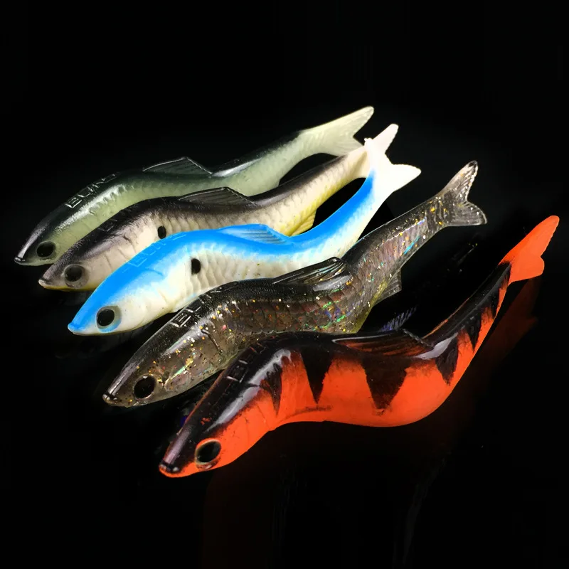 Señuelo vinilo de aluminio con ojos 3D para pesca de peces - imagen 4