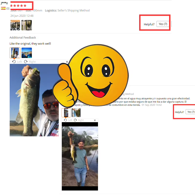 Señuelo Hunthouse Easy Shiner Shad superficie lubina y perca - imagen 5