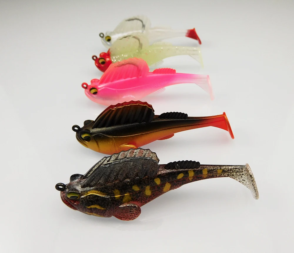 Señuelo Shad Vinilo ESFISHING – Plano lastrado para mareas - imagen 4