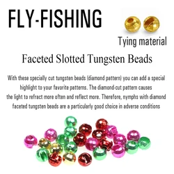 ICERIO Cuentas de tungsteno facetadas para ninfas