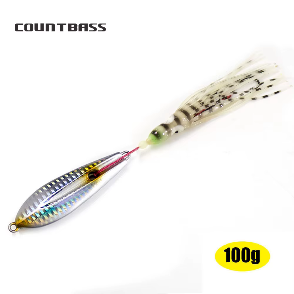 COUNTBASS Jig Inchiku japonés con gancho asistencia Octoups para pargo - imagen 3