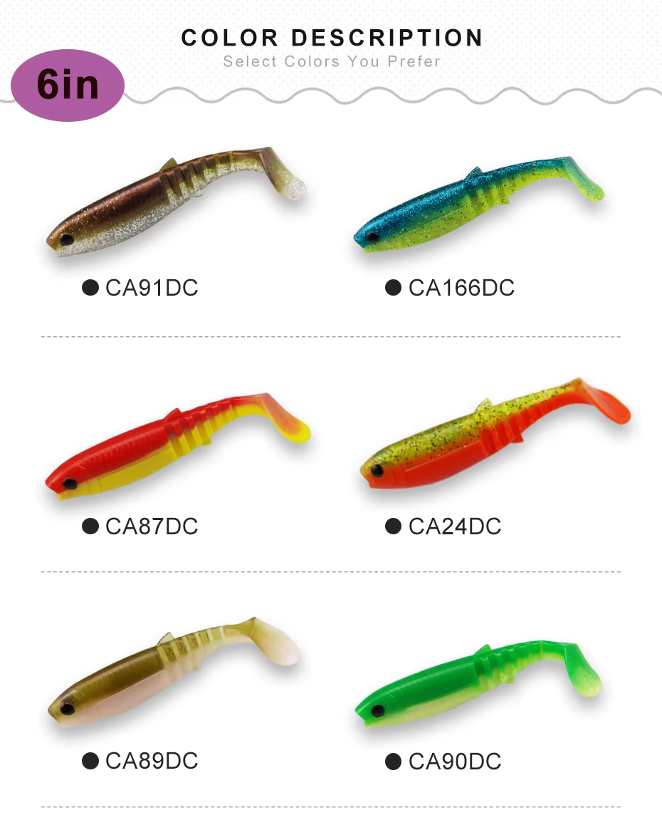 KESFISHING Cannibal – Señuelo blando de 6 pulgadas sabor camarón - imagen 5