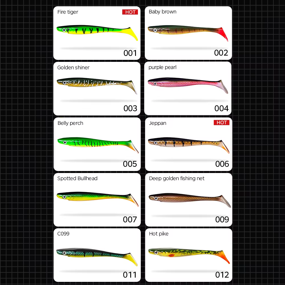 Hunthouse Paddle Tail Shad - Cebo suave para lucio con acción realista - imagen 4
