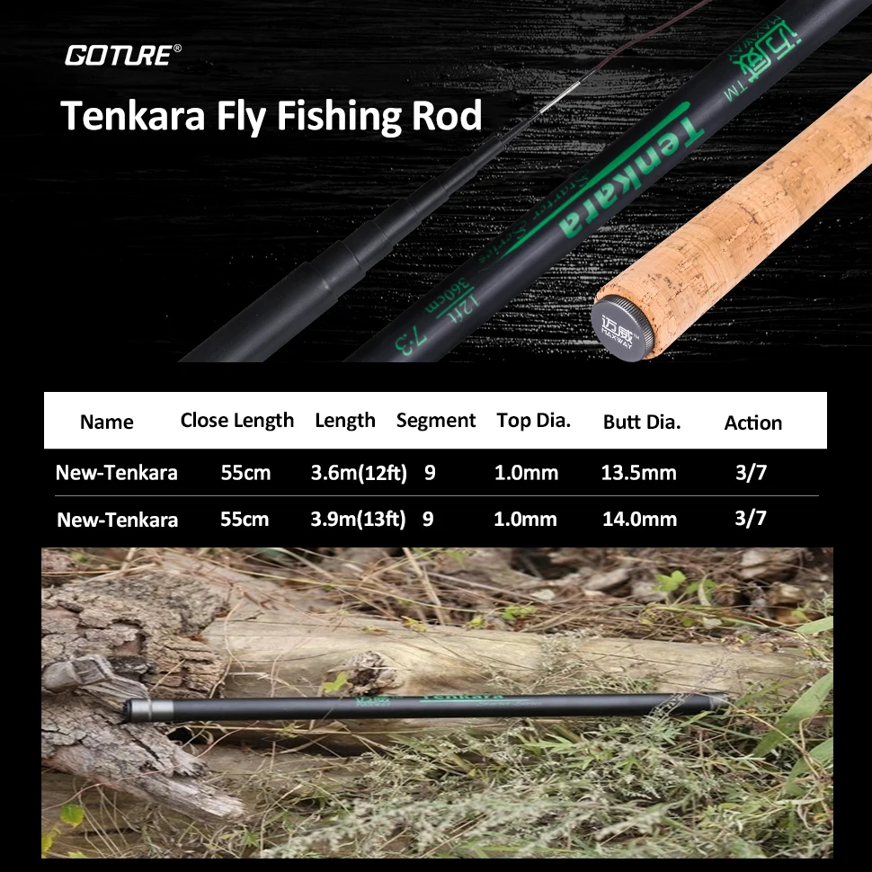 Goture Maxway Caña Tenkara Ultraligera 3:7 para Trucha y Lucio - imagen 5