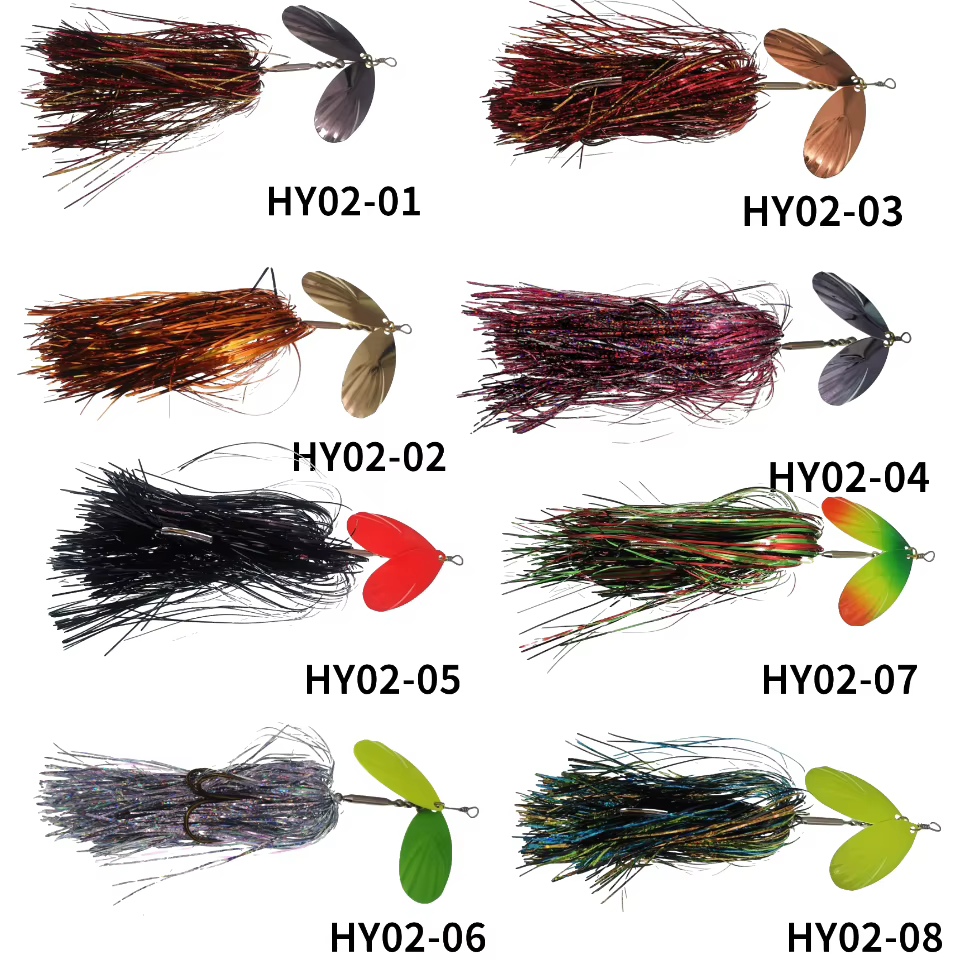 Señuelo Buzzbait Metal con lentejuelas - Jig Spinner - imagen 5