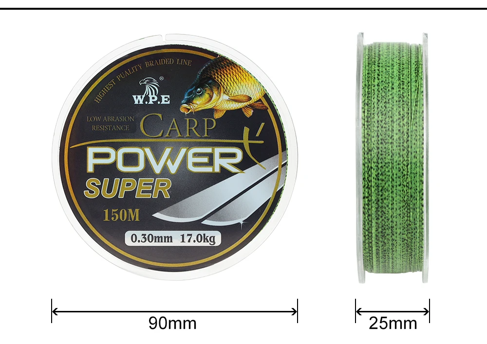 Gama de calibres del sedal 0.2mm a 0.60mm