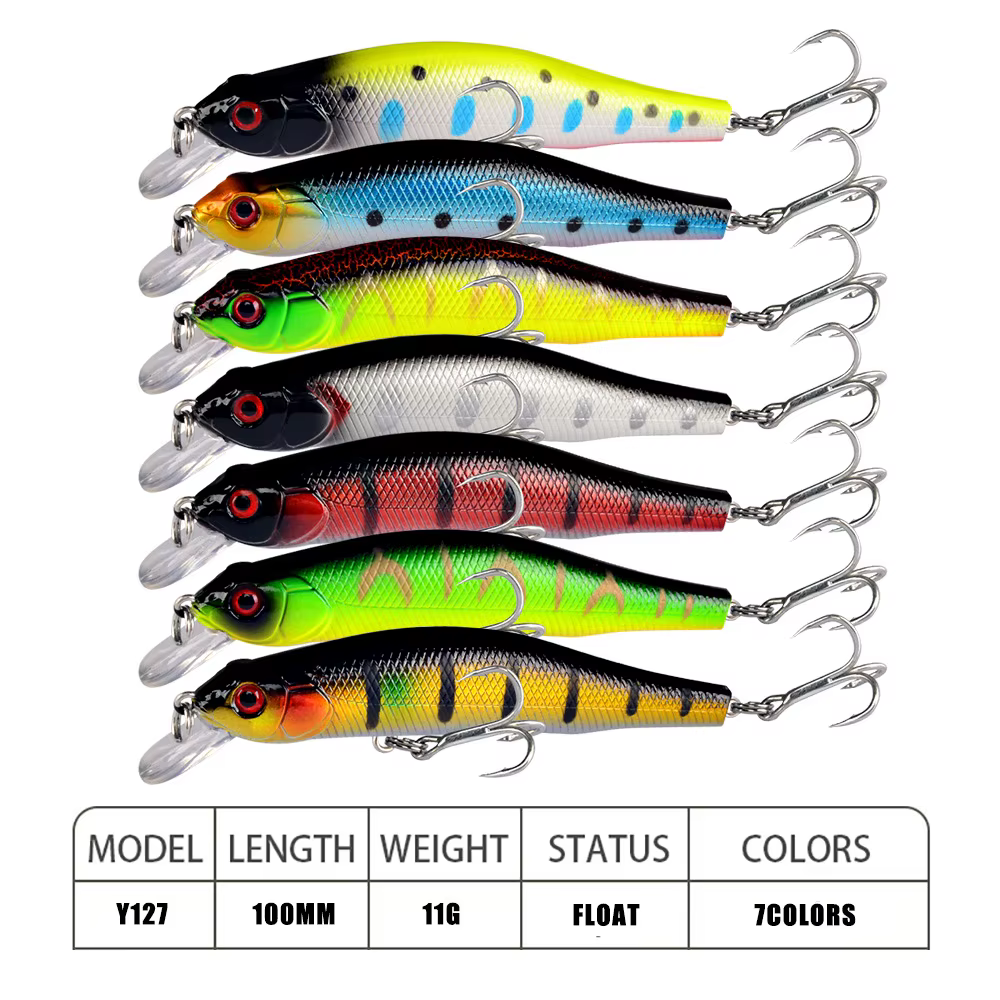 Minnow Flotante 10cm 11g – Señuelo Artificial para Perca - imagen 3
