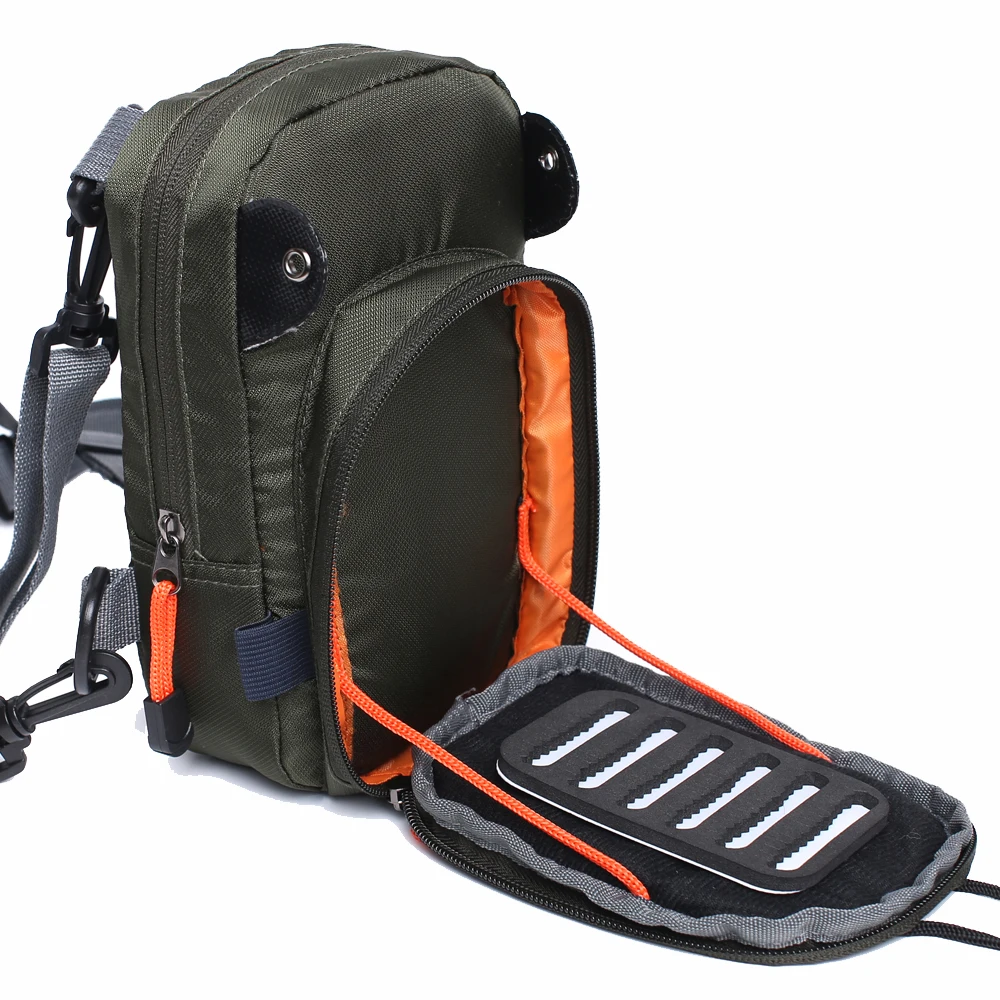 Pechera fly fishing con bolsillos organizador aparejos - imagen 3