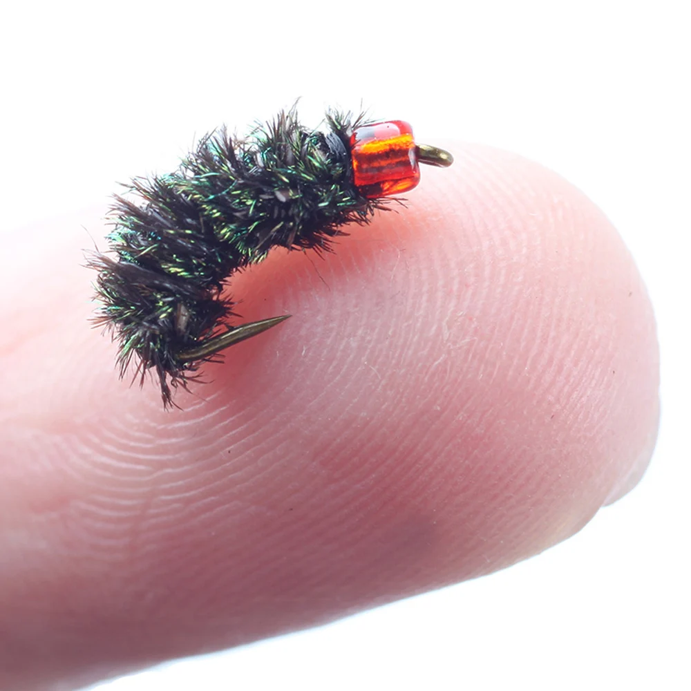 Mini señuelo de pesca con mosca en caja PP