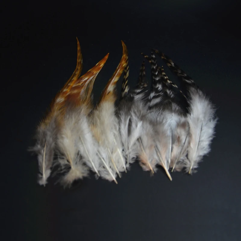 CONTEMPLATOR Hackle Gallo – Plumas rayadas para atar mosca seca - imagen 2