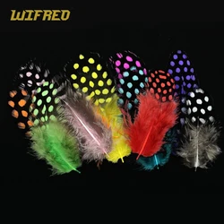 Plumas de guinea perla teñida para atado moscas