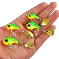 Señuelo VIB de metal hundente – Crankbait con cuchara giratoria
